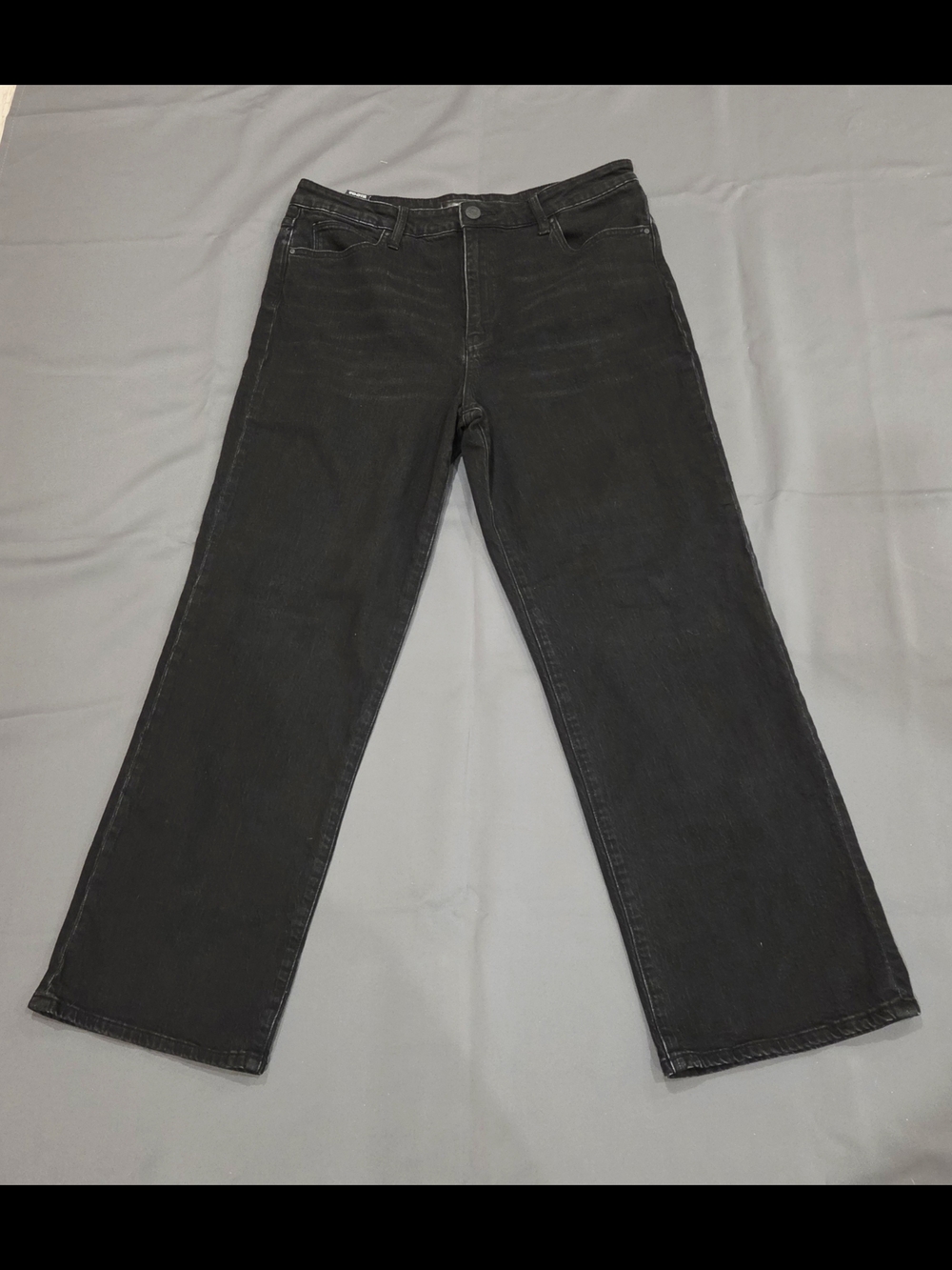 KUT from the Kloth Sienna Wide Leg High Rise Black Jeans Size 14
